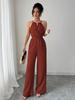 L6751 Dames Effen Kleur Body Shaping Jumpsuit