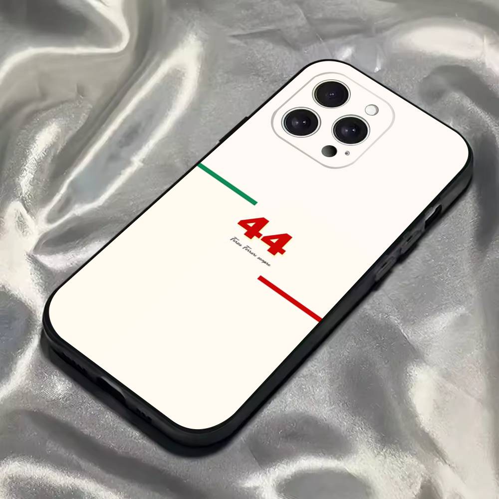 44 L-Lewis Hamilton Phone Case For iPhone 16,15,14,13,12,11,Pro,Max,Plus,X,XS,SE4,E,Mini,Soft Black Case