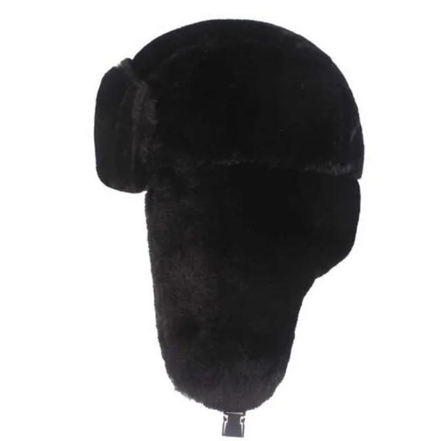 Fur Caps Women Hats Winter Hat Russian Female Thicker Warm Solid Soft Windproof Ear Flap Hat