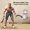 2 шт. 3-в-1 Безмотузкова Бойова Мотузка для Чоловіків Жінок Тренажер для Рук Кардіо Тренування Сили М'язів Бездротова Мотузка для Тренувань Домашній Тренажерний Зал Обладнання для Фітнесу