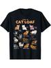 Types Of Cat Loaf Cute Kawaii Cats Cat Lover T-Shirt Gifts For Men Boy Family YYQ 180g