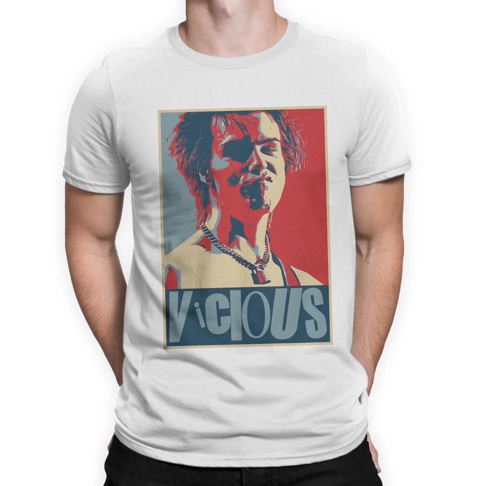 Sid Vicious Men s T-Shirt Sex Pistols Music Punk Tee Top Gift T Shirt Rock Bass M