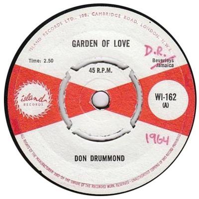 7-Zoll-Schallplatte DON DRUMMOND Garden Of Love WI162 Island Records 1964 UK Reggae Ska Dub Gebraucht