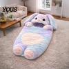 Indoor Outdoor Schlafsack Plüsch Kaninchen Umschlagtasche, Schlappohr Hase Schlummer für Kinder, Gemütliche Winter Tier Nickerchen Matte Sack Zuhause Reise Kindheit