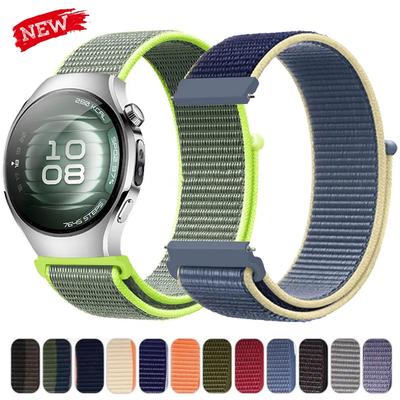 22mm 20mm Nylon Loop Band For Huawei Watch 5 46mm Strap Breathable Bracelet Correa for Huawei Watch GT5 Pro/GT5/GT4 3 GT2e 46mm