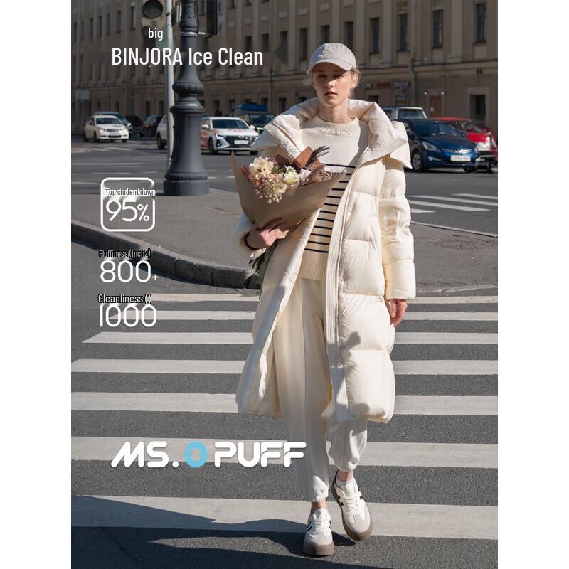 Bingjie Hooded Long Down Puffer Coat