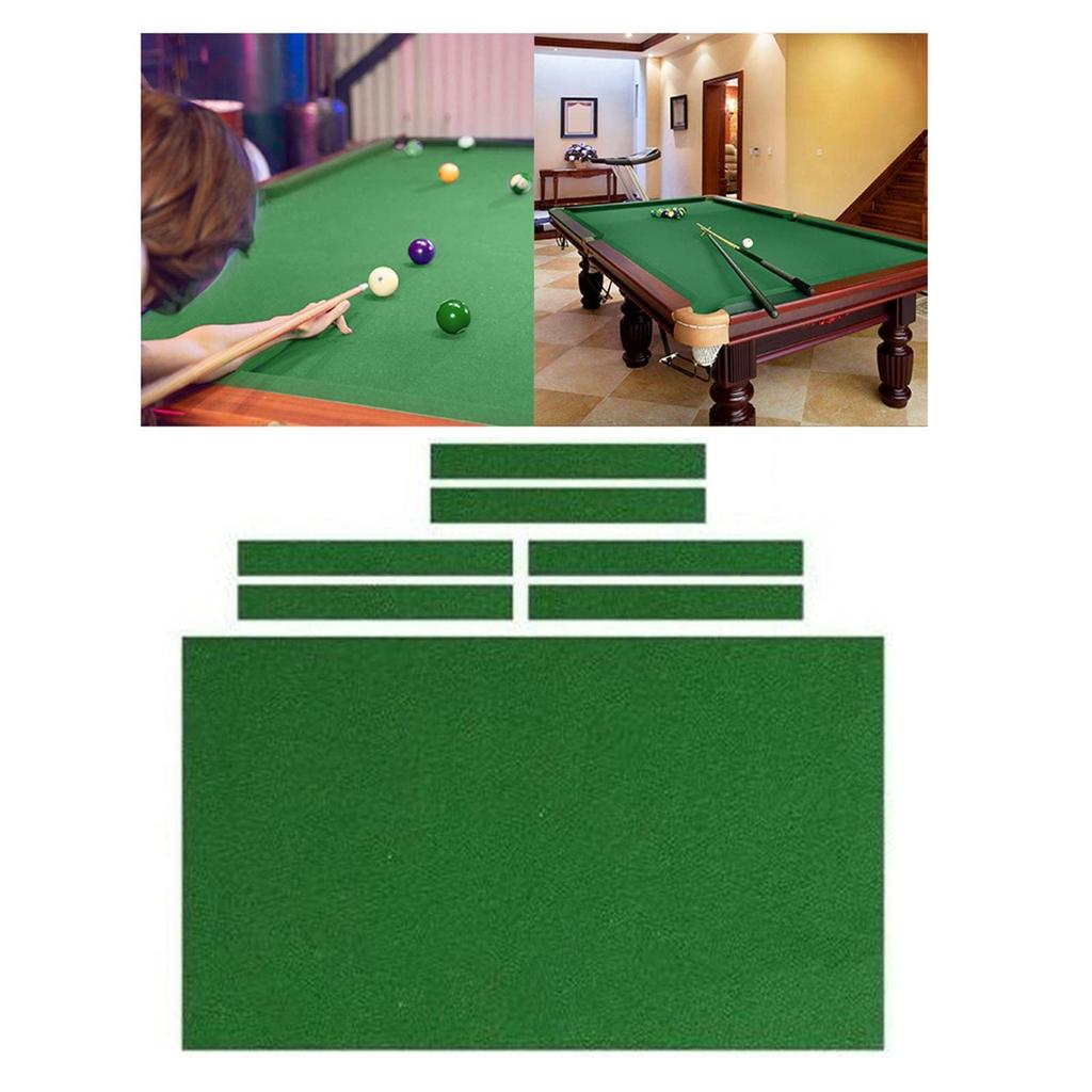 Billiards Pool Tablecloth for Billiard Table Green 7ft/8ft/9ft Sets,