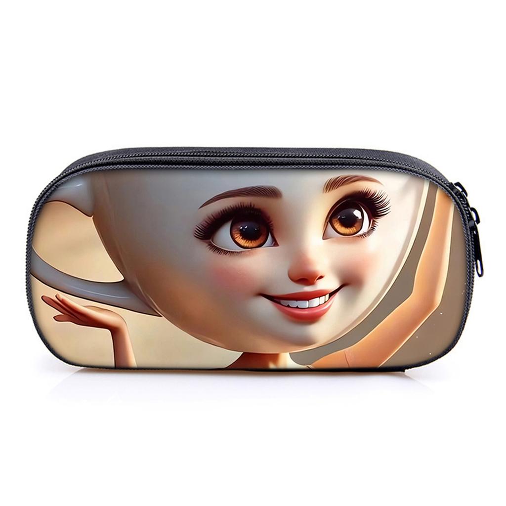 Hot Sales Italian Brainrot Print Layered Pencil Case Quality 2D Flat Cartoon Pen Bag Best Gift for Boys/Girls School Supplies