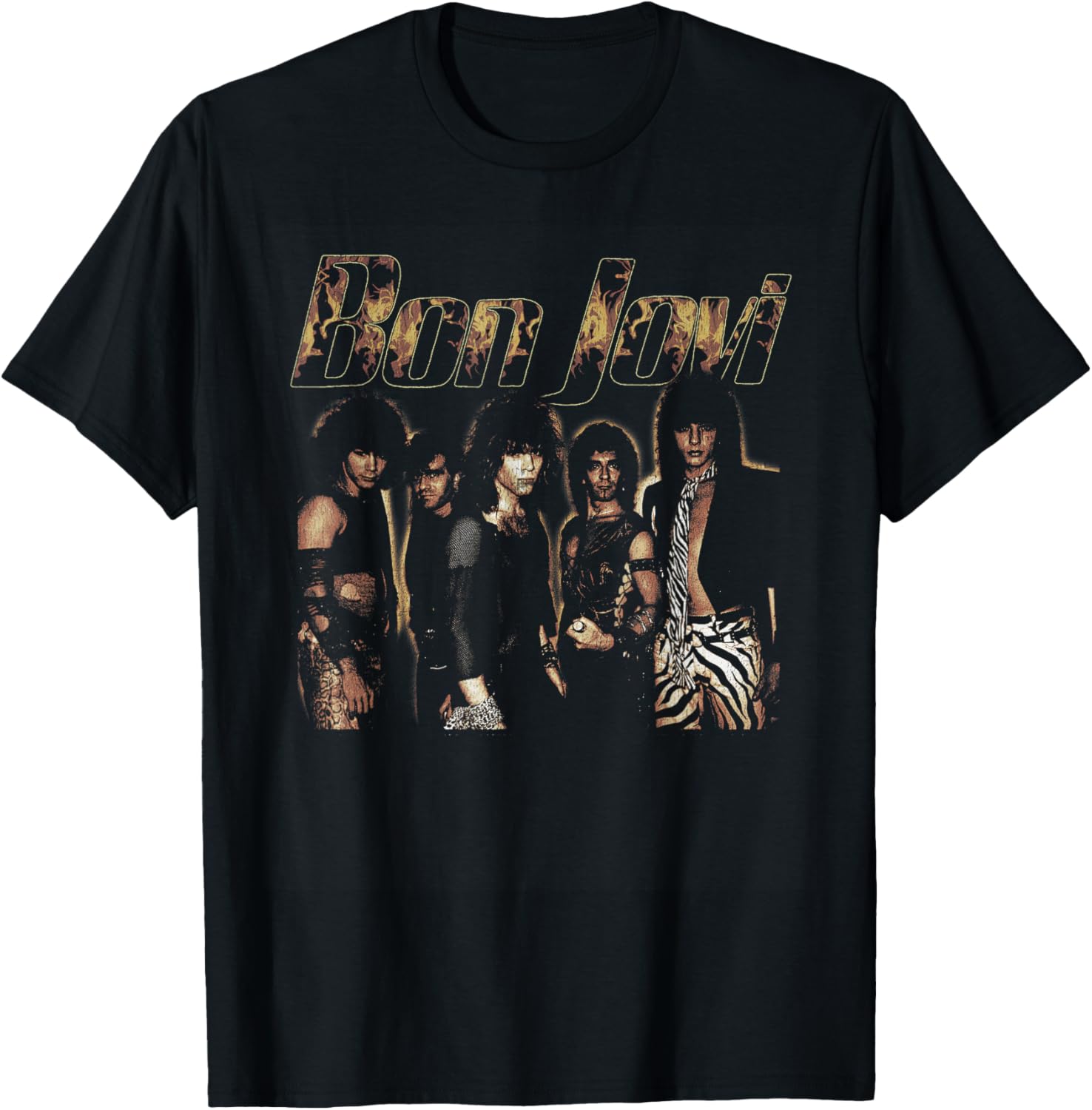 Bon Jovi band photo graphic T-shirt XXL