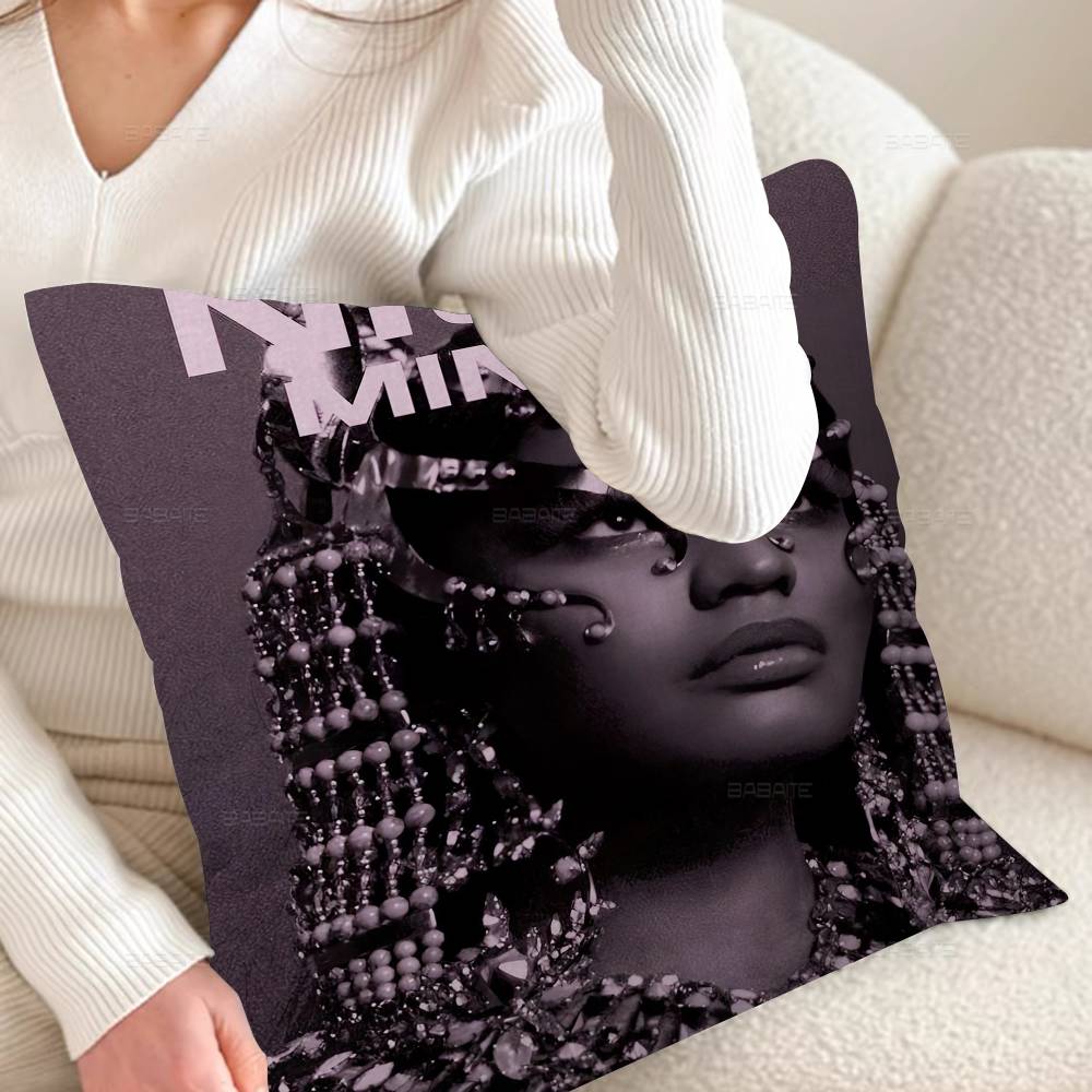 Singer Nicki Minaj Cushion Cover Pillowcase Upholstery Sofa Throw Pillow Home Decor Pillowcas