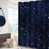 4 buc Perdele de duș cu stele frumoase cu 12 cârlige Covor de baie anti-alunecare Set decor pentru baie cu capac de toaletă și covoraș în formă de U