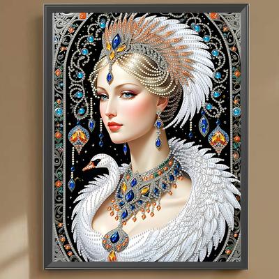 Partial Special Shaped Drill 5D DIY Diamond Painting Kit Elegant Luxury Woman 30*40cm Handmade Crafts Creative Home Art Decor