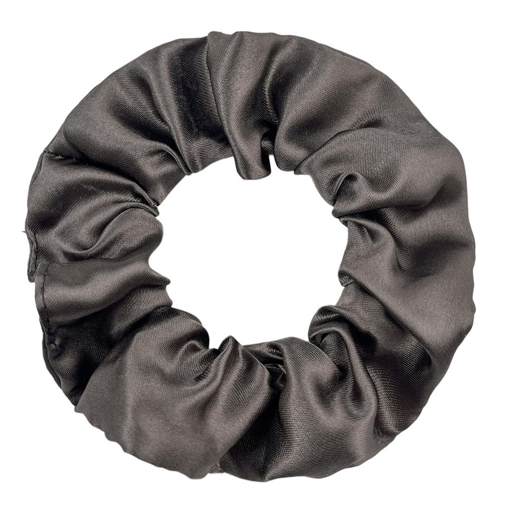 Seidensatin Scrunchies Damen Einfarbig Haargummi Elegant Pferdeschwanzhalter Gummiband Elastisches Haarband Haaraccessoires