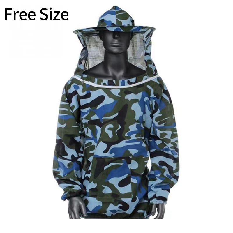 Breathable Camouflage Beekeeping Suit with Protective Hat