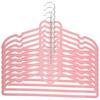 10pcs Heart Shaped Clothes Hanger Durable Coat Hanger Drying Rack Space Saver Wardrobe Storage Hanging Shelf