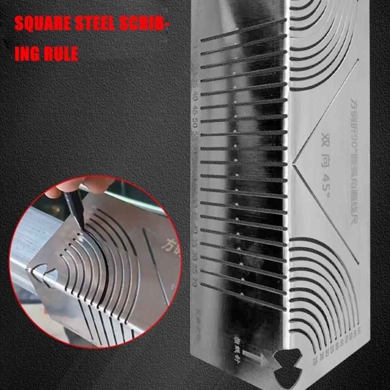 Adjustable Angles & Arcs Marking Tool Two-Purpose Metal Scriber for Metalworking Welding Engineering and Construction