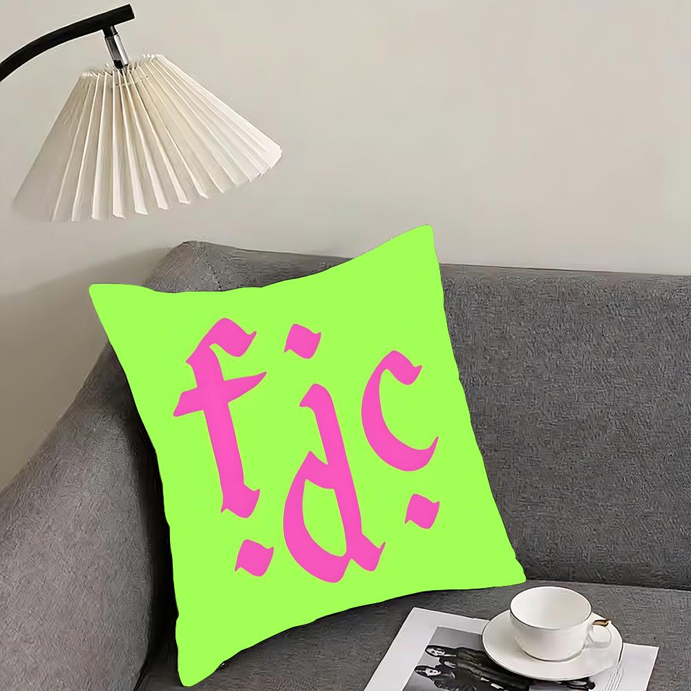 Band F-Fontaines D C Romance Cushion Cover Reversible Plush Pillow Cover – For car, sofa, bedroom, perfect as a gift.