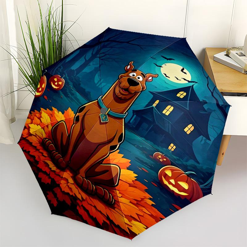

1pc Scooby-Doo Automatic Open/Close Umbrella - Compact Travel Umbrella with 8-Rib Durable Frame, Portable for Commuting, yy251023050