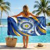 Leeds United Fußball Strandtuch Weiches Mikrofaser Sommerhandtuch Schnelltrocknendes Saugfähiges Handtuch für Strand Schwimmbad Reisen