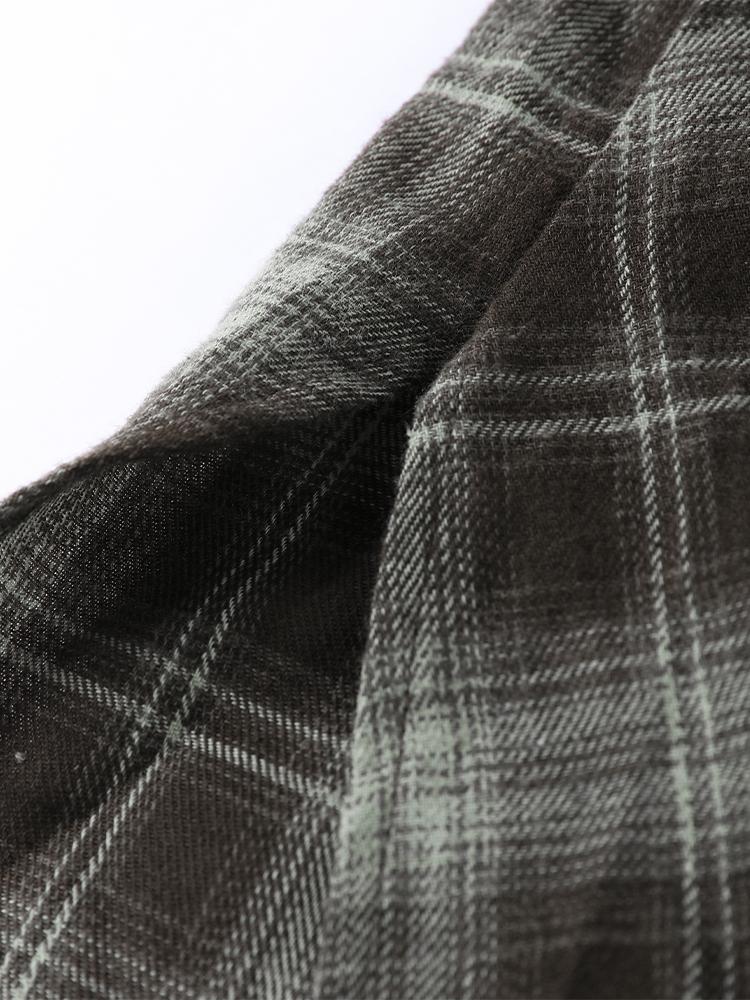 Camicie Eleganti a Quadri da Donna con Rever Maniche Lunghe Monopetto Oversize Autunno 2025 Lady Chic Streetwear