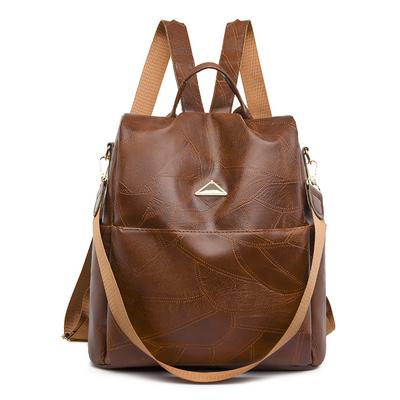 Mode Damen Schultertaschen mit großer Kapazität Rucksäcke aus weichem PU-Leder für Schule Teenager Mädchen Multifunktionale Reiserucksäcke