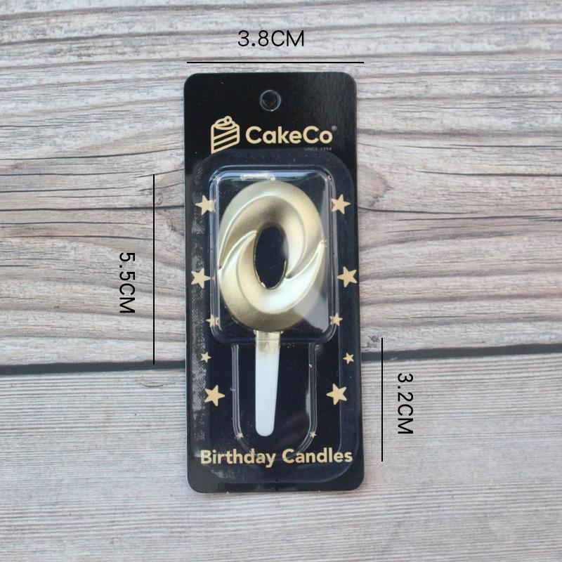 

Новый Креативный Торт на День Рождения Вечеринка Украшение на День Рождения Трехмерная Золотая Алмазная Свеча в виде Большой Цифры Black Card Diamond Gold Digital Candle 0