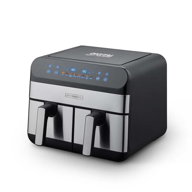 Kitchencook - Airflow 9 - Friteuse Sans Huile Double Cuve 9l - 8 Programmes