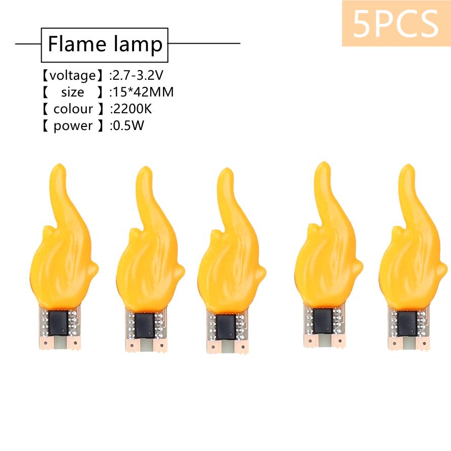 5PCS 3V Led COB Flash Candles Edison Flame Warm Diode Birthday Party Decoration Bulb Acssories Candle Light DIY Decoration