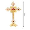 Crucifix Figurine Catholic Collection Jesus Crucifix for Chapel Christian Decoration Tabletop Home Decor Religious Gifts