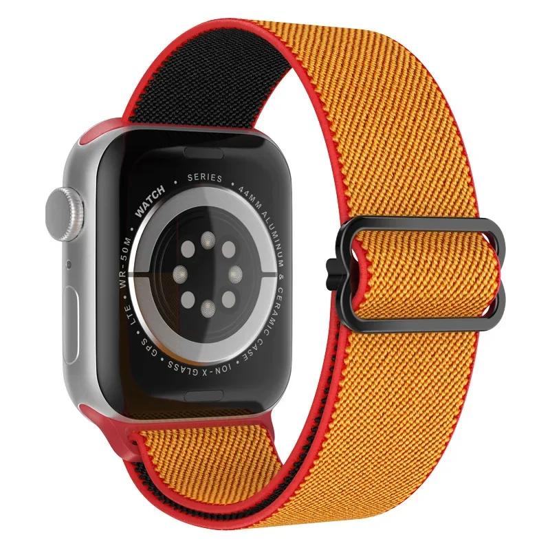 Elastyczny Nylonowy Pasek do Apple Watch ultra 2 49mm Seria 9/8/7 41mm 45mm38/42-40mm/44mm Boho Bransoletka iWatch 6 5 4 3 Se Pasek