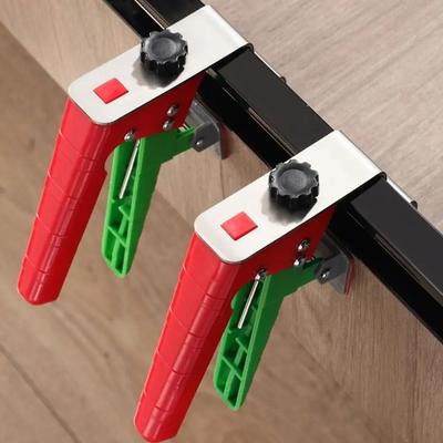 Abrazaderas de Fijación Rápida para Cajones Carpintería Clips Antideslizantes para Instalación de Cajones Plantilla Auxiliar Estable Abrazaderas Rápidas para Cajones