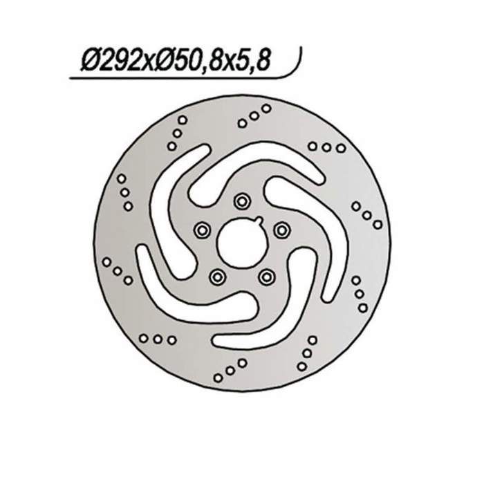 Disque de frein arrière NG côté gauche 5 trous 8,25 mm pour HARLEY DAVIDSON 741