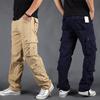Pantalones Cargo Holgados Multibolsillo para Hombre para Exterior - Talla Grande Algodón Pierna Recta