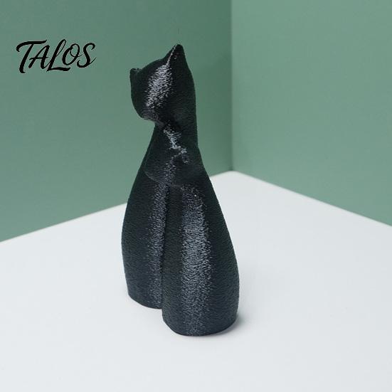 Minimalist Cat Art Cute Black Statue, 3D Printed Figurine with Snuggle Pose, Cuddling Statue Desk Shelf Decor for Home Office, Gift Lovers Lover Ideas