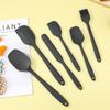 6PCS/SET Heat-resistant Silicone Spatula Set Food Grade Butter Spreader Cream Scraper  Pastry