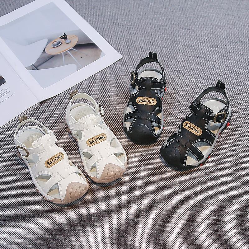 Breathable Boys' Non-slip Closed-toe Sandals for Outdoor Beach - Summer 2026 Primary School Kids with New Soft Sole