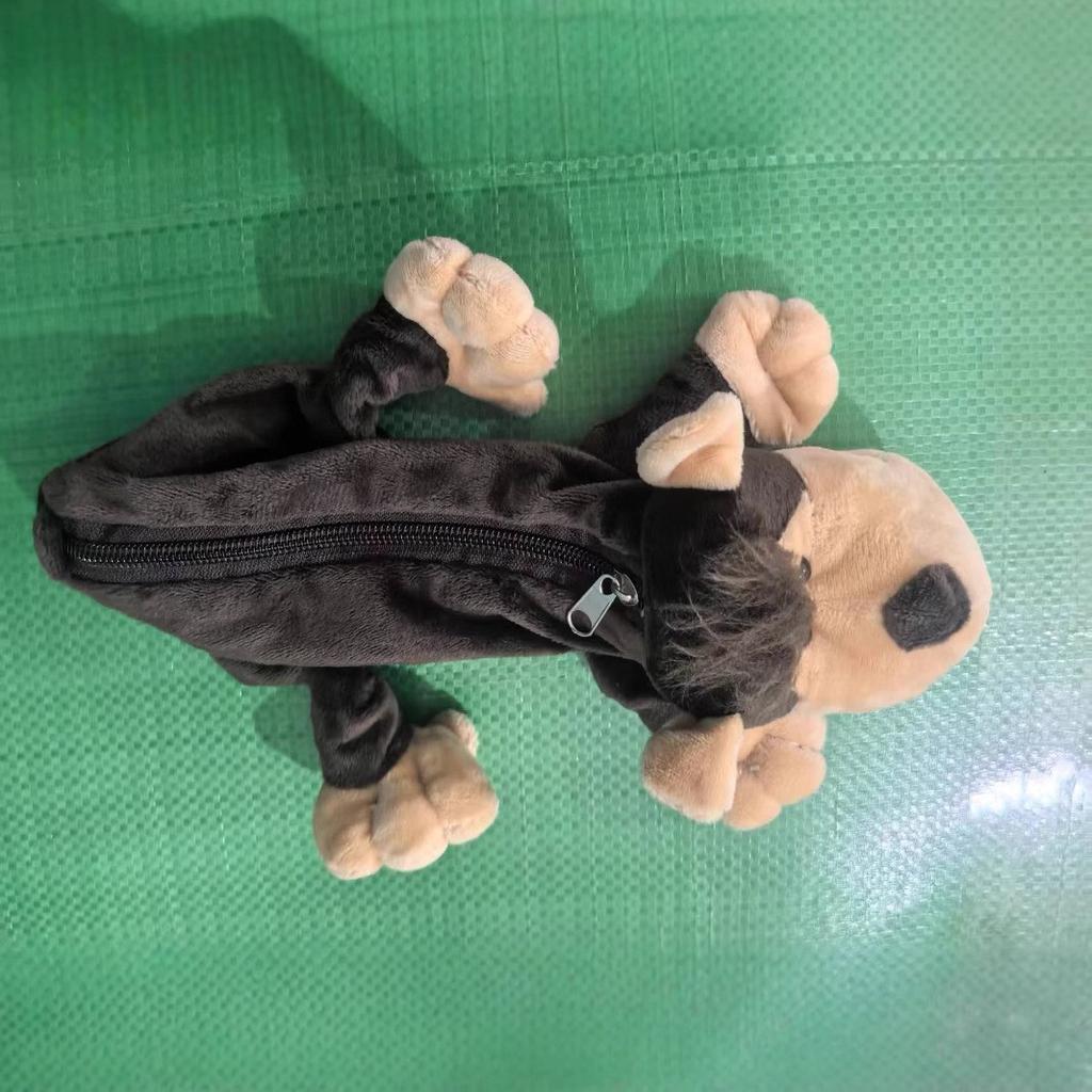 Borsa astuccio in peluche animale di grande capacità creativa Borsa cancelleria per ragazzi e ragazze Borsa portaoggetti multifunzionale Borsa cosmetica