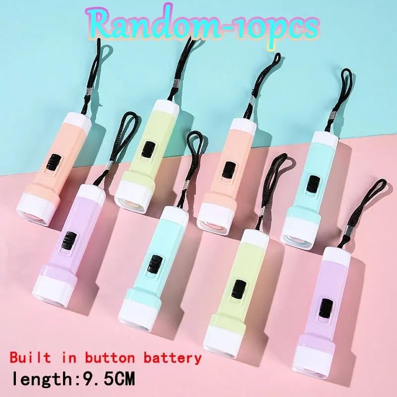5-30Pcs Mini Plastic Flashlight for Kids LED Small Torch for Home Use Portable Emergency Light for Power Outage