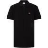Solid Cotton Classic Flag Logo Embroidered Slim Fit Short Sleeve Polo Shirt Men Tops Black DM0DM16224-BDS