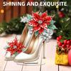 2D/Flat Christmas High Heels DIY Acrylic Diamond Painting Tabletop Ornaments Kit Desktop Diamond Art Kits for Adults Beginner