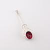 Pink Rubellite Gemstone 925 Sterling Silver Jewelry Handmade Pendant 1.79" PP-60-7