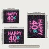 2D 40th Birthday Backdrop for Adult & Milestone Birthday Photoshoot