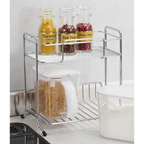 Pearl Metal Seasoning Rack, 2-Tier Shelf, Storage Select HB-6074