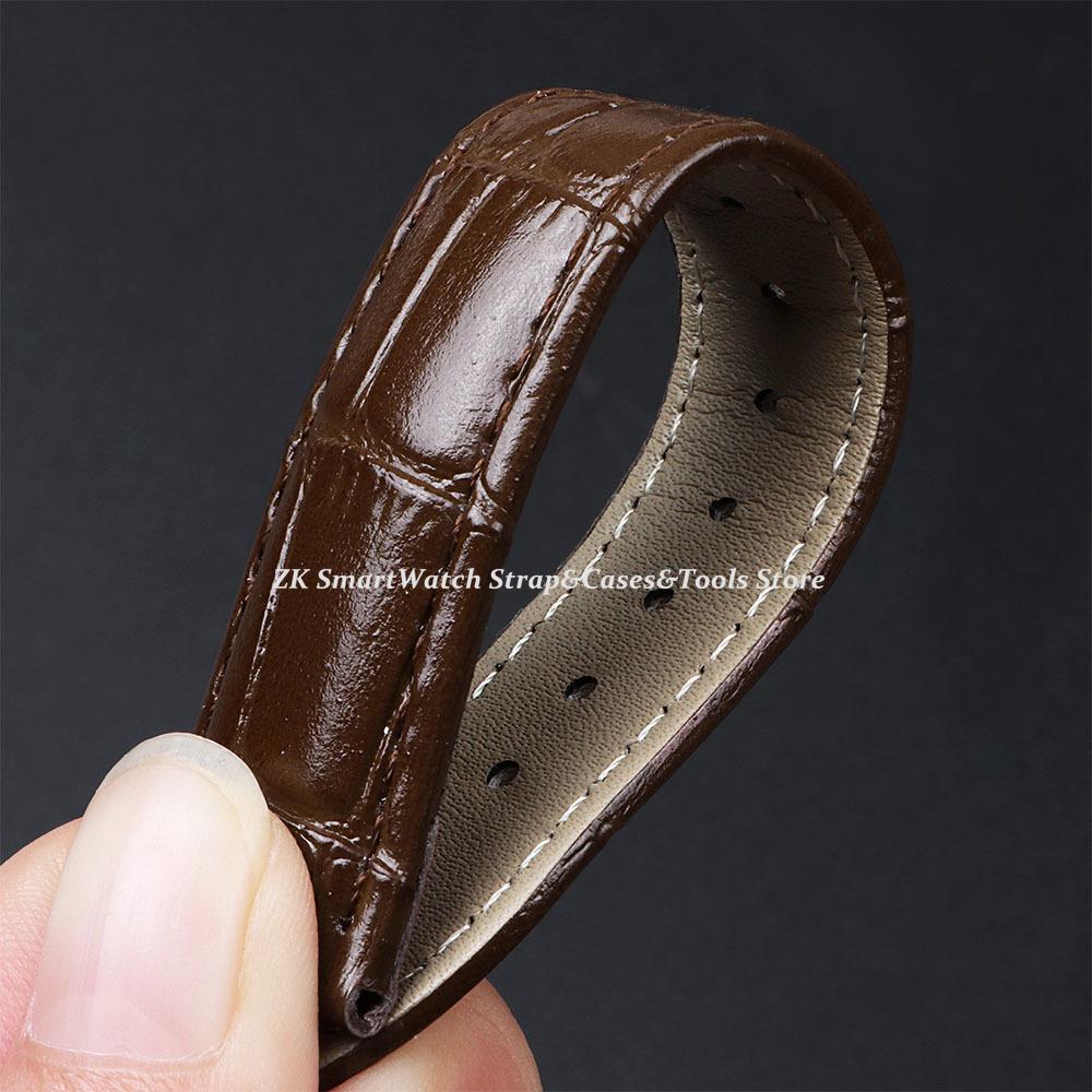 Calfskin Leather Watch Strap Slub Pattern 12/14/16/18/20/22mm Universal Watchband for Men Women Business Bands Watch Accessories