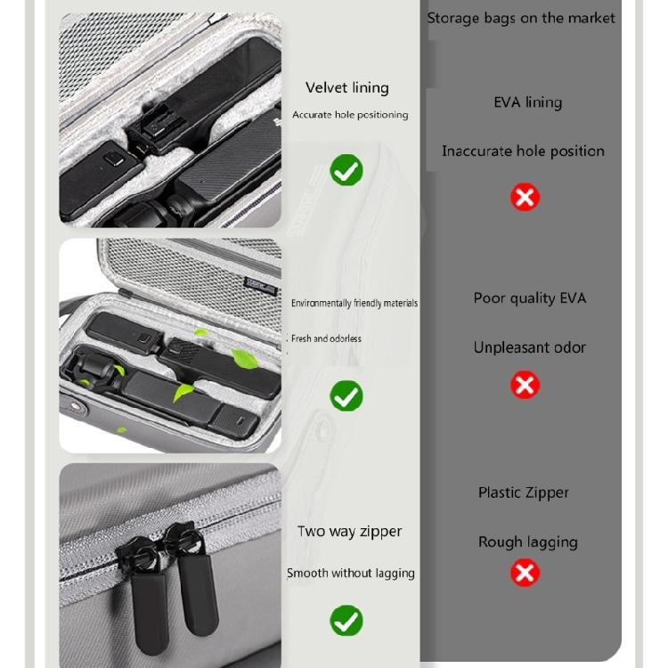 Organizers Bag Practical Storage Bag PU Case Carrying Case for Pocket 3 Camera