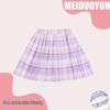 Kuromi Girls' Summer Cartoon JK Skirt Set - Short Sleeve Dress for Middle and Big Kids