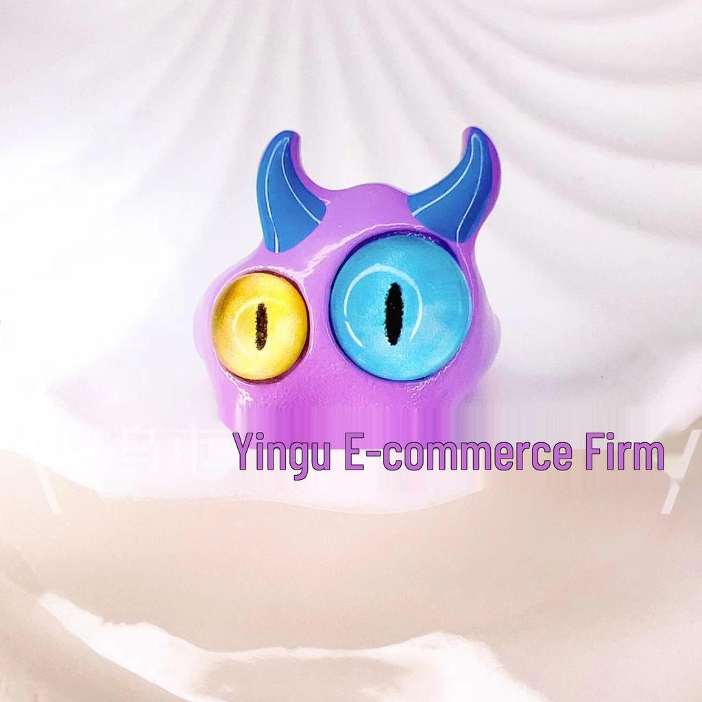 2024 Dopamine Little Devil Cartoon Ring - Childlike Monster Design for Students & Couples