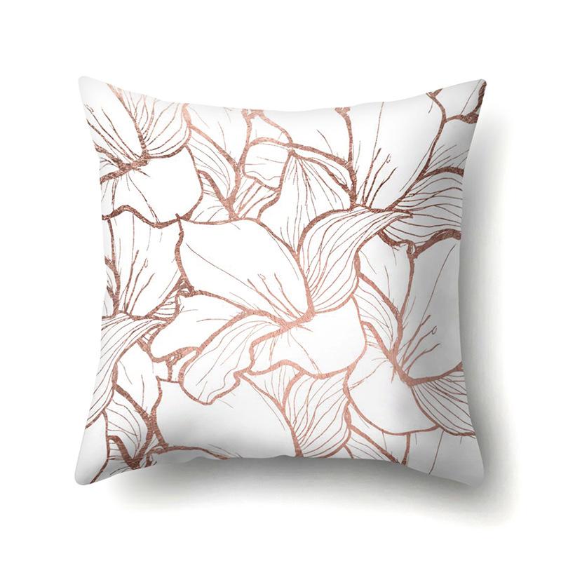 Polyester Pillow Case Automobile Decoration Home Printed Pillow Case Waist Cushion Cover Car Cushion Head Cushion Cover