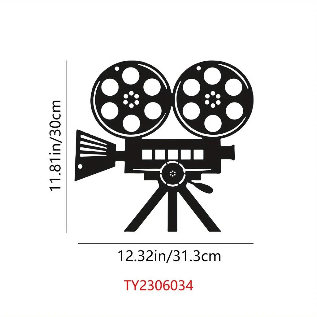Декор для кинотеатра Металлическая настенная вывеска с изображением киноленты Искусство — фото 9