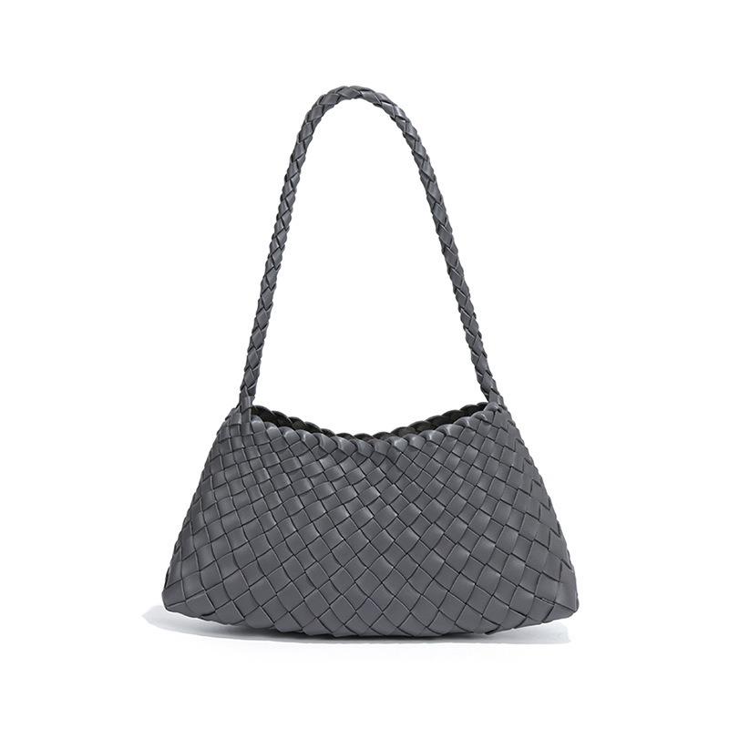 Women's Bags Fashion Hand-woven Bags Portable Vegetable Baskets Shoulder Bags Personalized Crescent Bags